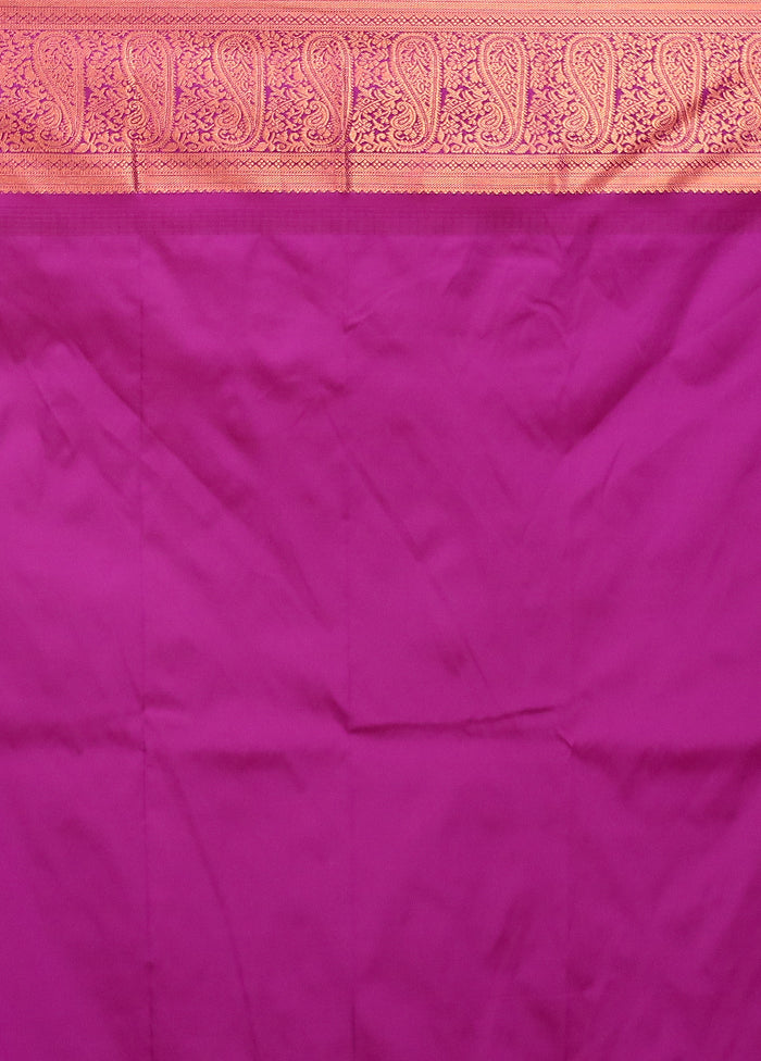 Multicolor Kanjivaram Silk Saree With Blouse Piece