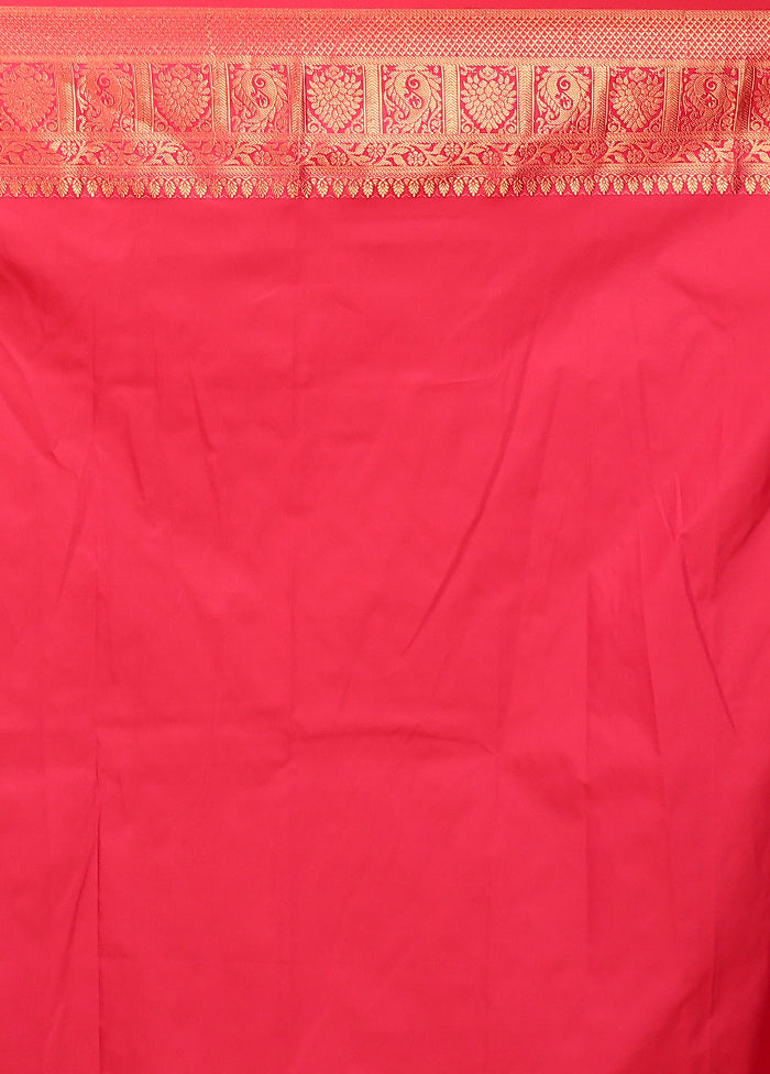 Multicolor Kanjivaram Silk Saree With Blouse Piece