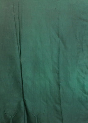 Green Dupion Silk Saree With Blouse Piece