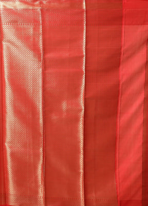 Maroon Katan Silk Saree With Blouse Piece
