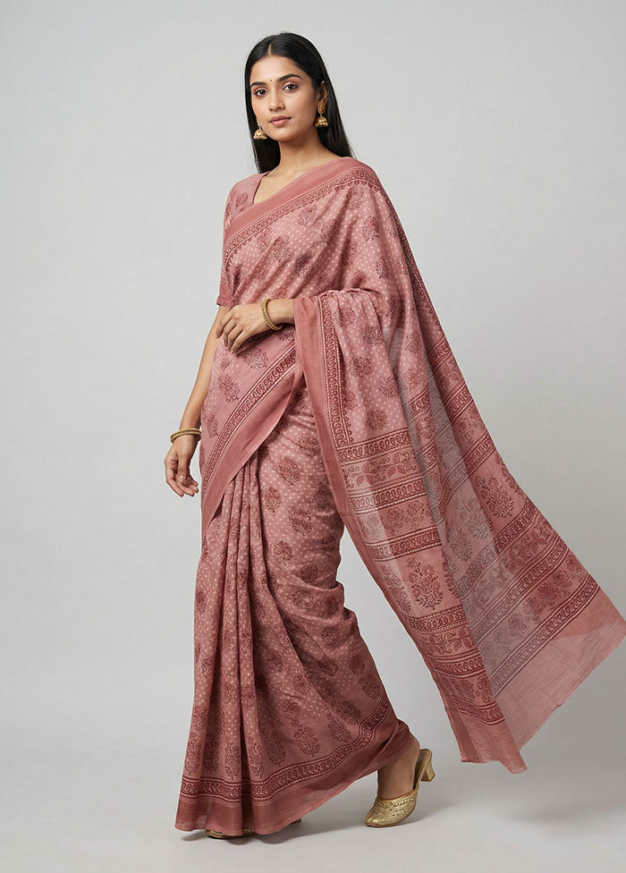 Multicolor Cotton Saree With Blouse Piece