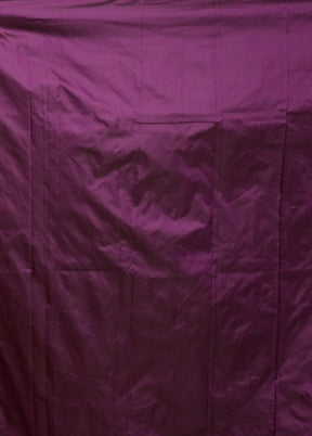 Purple Kanjivaram Silk Saree With Blouse Piece