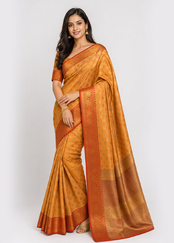Pink Cotton Saree With Blouse Piece