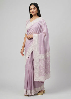 Multicolor Organza Saree With Blouse Piece