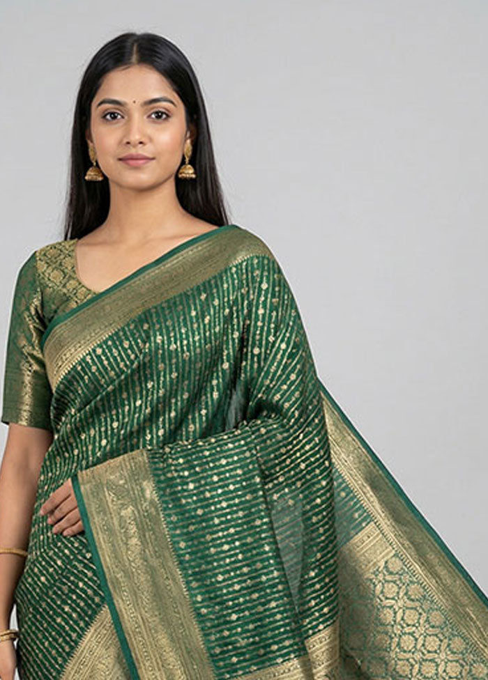 Multicolor Georgette Saree With Blouse Piece