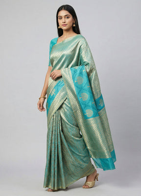 Multicolor Cotton Saree With Blouse Piece
