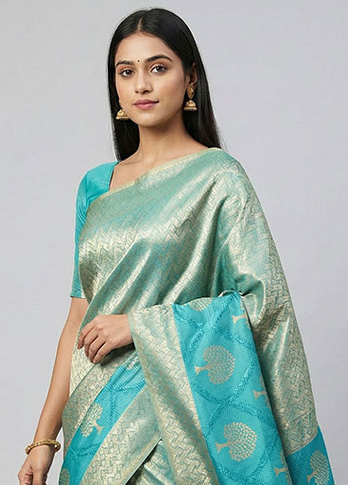 Multicolor Cotton Saree With Blouse Piece