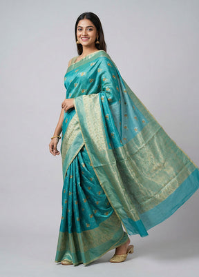 Multicolor Cotton Saree With Blouse Piece