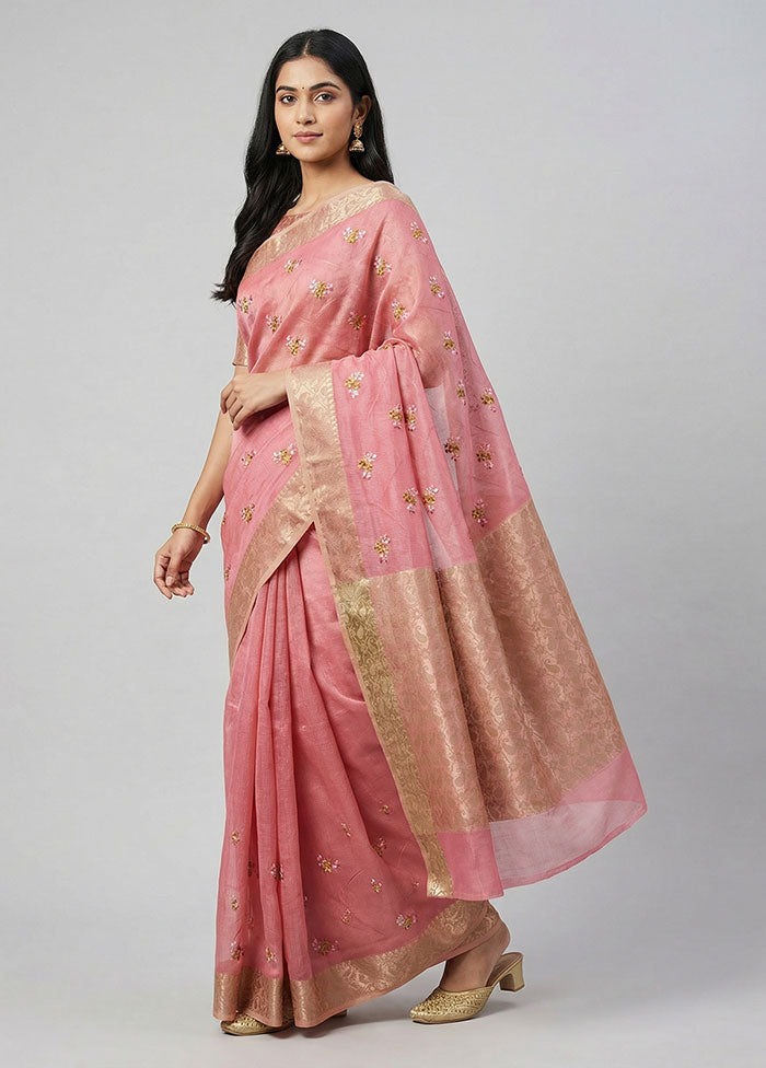 Multicolor Cotton Saree With Blouse Piece