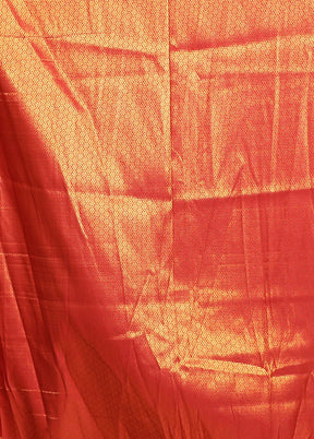 Pink Dupion Silk Saree With Blouse Piece