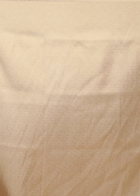Cream Dupion Silk Saree With Blouse Piece