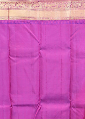 Green Handloom Kanchipuram Pure Silk Saree With Blouse Piece