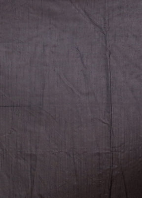 Black Dupion Silk Saree With Blouse Piece