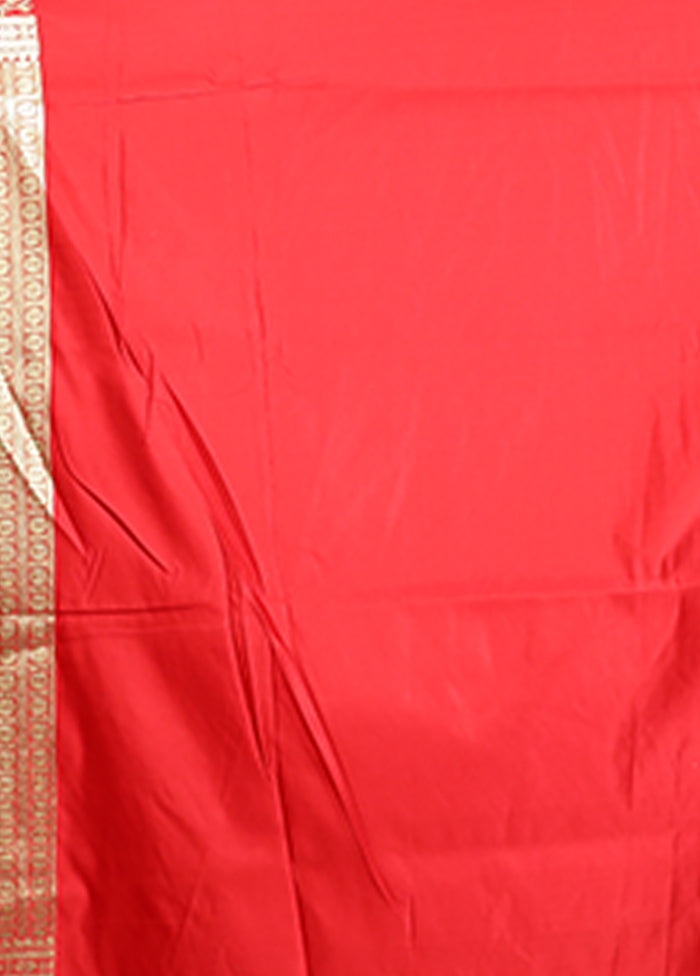 Blue Banarasi Silk Saree With Blouse Piece