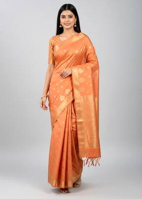 Blue Kanjivaram Silk Saree With Blouse Piece