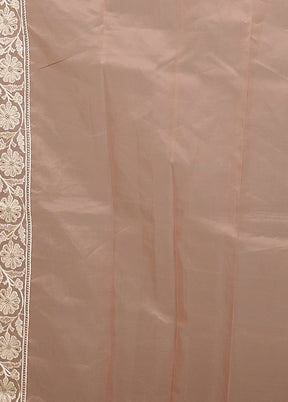Pink Organza Saree With Blouse Piece
