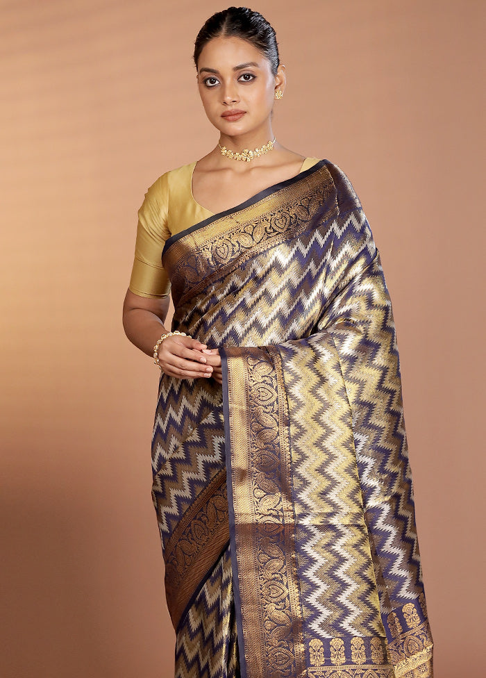 Multicolor Dupion Silk Saree With Blouse Piece
