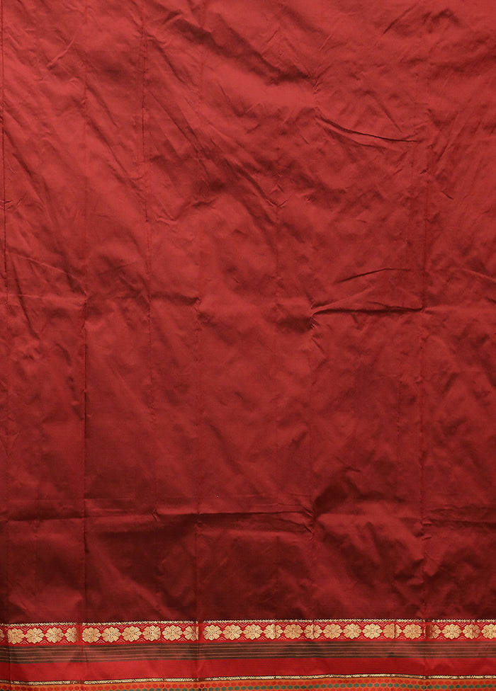 Green Kanjivaram Silk Saree With Blouse Piece