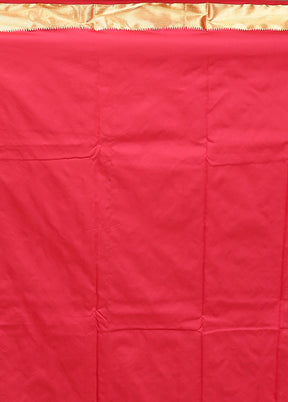 Red Kanjivaram Silk Saree With Blouse Piece