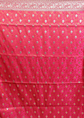 Blue Tanchoi Silk Saree With Blouse Piece