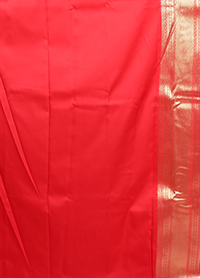 Purple Dupion Silk Saree With Blouse Piece