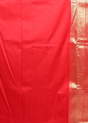 Purple Dupion Silk Saree With Blouse Piece