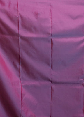 Blue Dupion Silk Saree With Blouse Piece