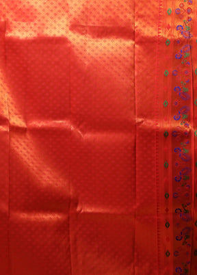 Purple Dupion Silk Saree With Blouse Piece