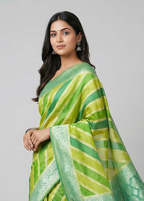 Multicolor Organza Saree With Blouse Piece
