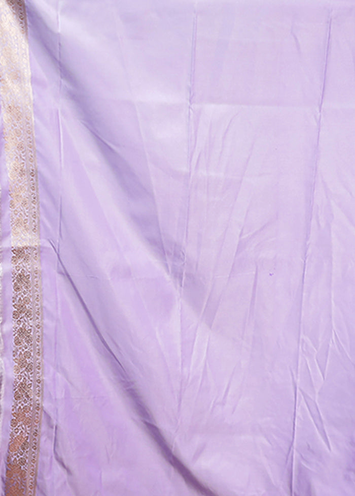 Grey Katan Silk Saree With Blouse Piece