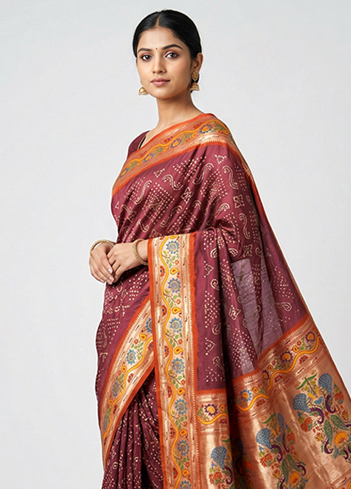 Pink Dupion Silk Saree With Blouse Piece