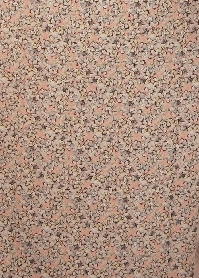 Multicolor Chiffon Silk Saree With Blouse Piece