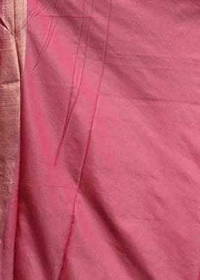 Blue Dupion Silk Saree With Blouse Piece