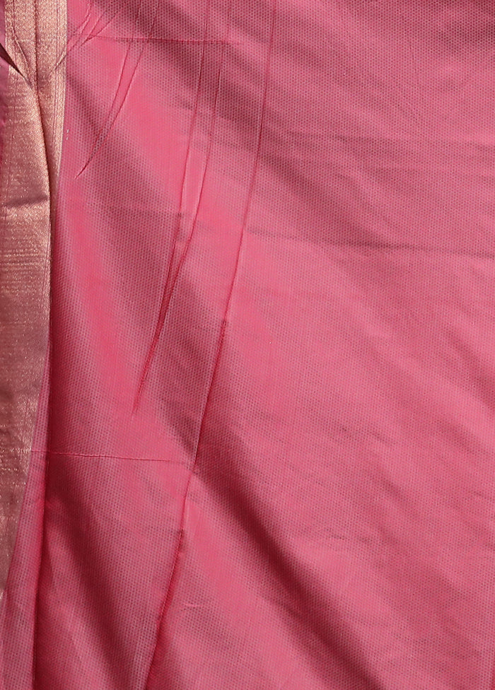Blue Dupion Silk Saree With Blouse Piece