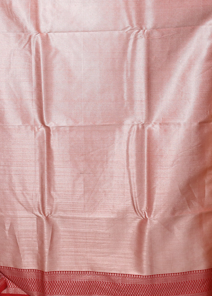 Yellow Kora Silk Saree With Blouse Piece