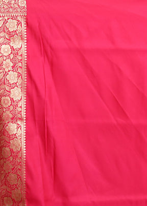 Blue Banarasi Silk Saree With Blouse Piece