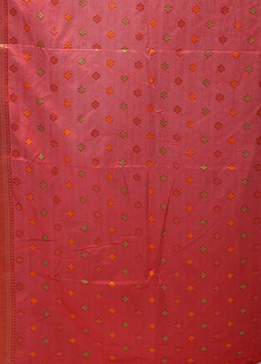 Green Dupion Silk Saree With Blouse Piece