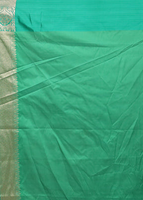Green Tissue Silk Saree With Blouse Piece