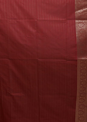 Purple Dupion Silk Saree With Blouse Piece