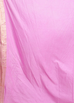 Pink Georgette Saree With Blouse Piece