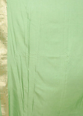 Green Georgette Saree With Blouse Piece