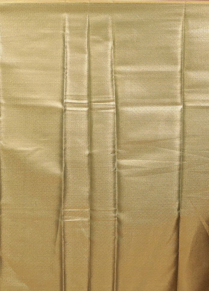 Gold Tissue Silk Saree With Blouse Piece