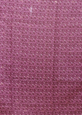 Pink Dupion Silk Saree With Blouse Piece