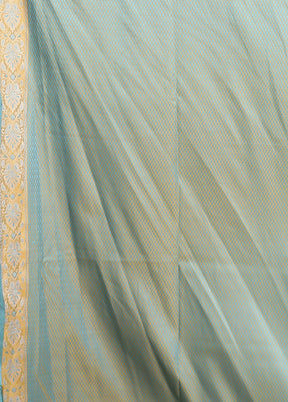 Yellow Jamewar Silk Saree With Blouse Piece