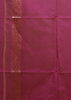 Pink Kora Silk Saree With Blouse Piece