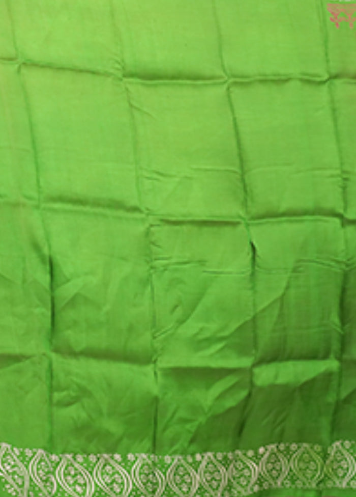 Purple Printed Pure Silk Saree Without Blouse Piece