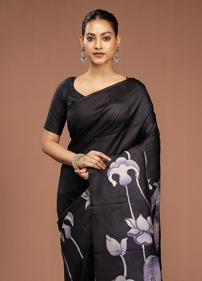 Multicolor Printed Pure Silk Saree Without Blouse Piece