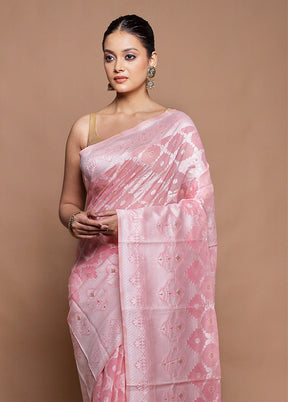 Purple Cotton Saree With Blouse Piece