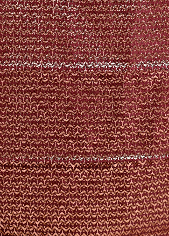 Purple Banarasi Silk Saree With Blouse Piece