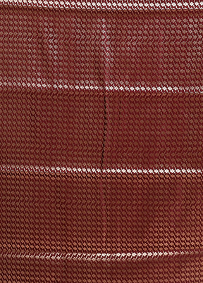Maroon Banarasi Silk Saree With Blouse Piece